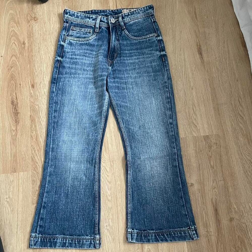 Burberry vintage blue denim flare jeans